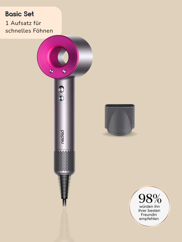 Neded Magnetic Pro Haartrockner - mit verschiedenen Aufsätzen