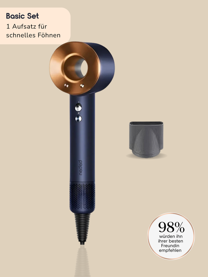 Neded Magnetic Pro Haartrockner - mit verschiedenen Aufsätzen