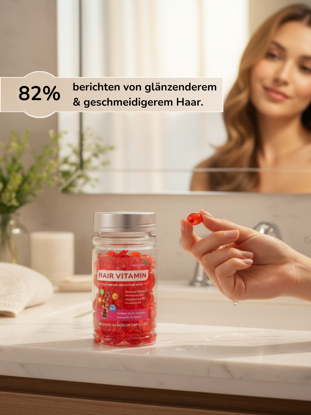 Vitamin Leave-In Serum für die Haare – 40 Kapseln