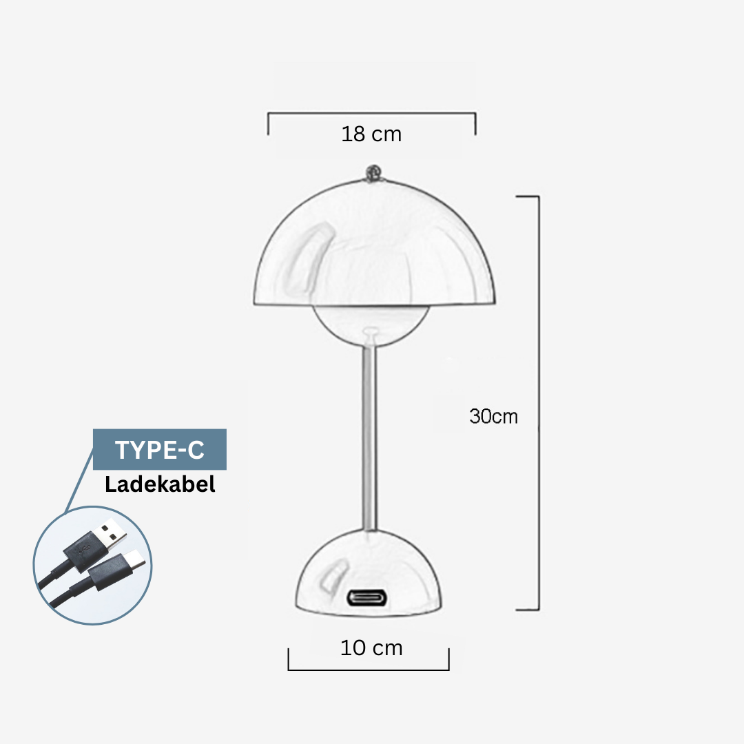 MyGlow - Die Kabellose Pilzlampe