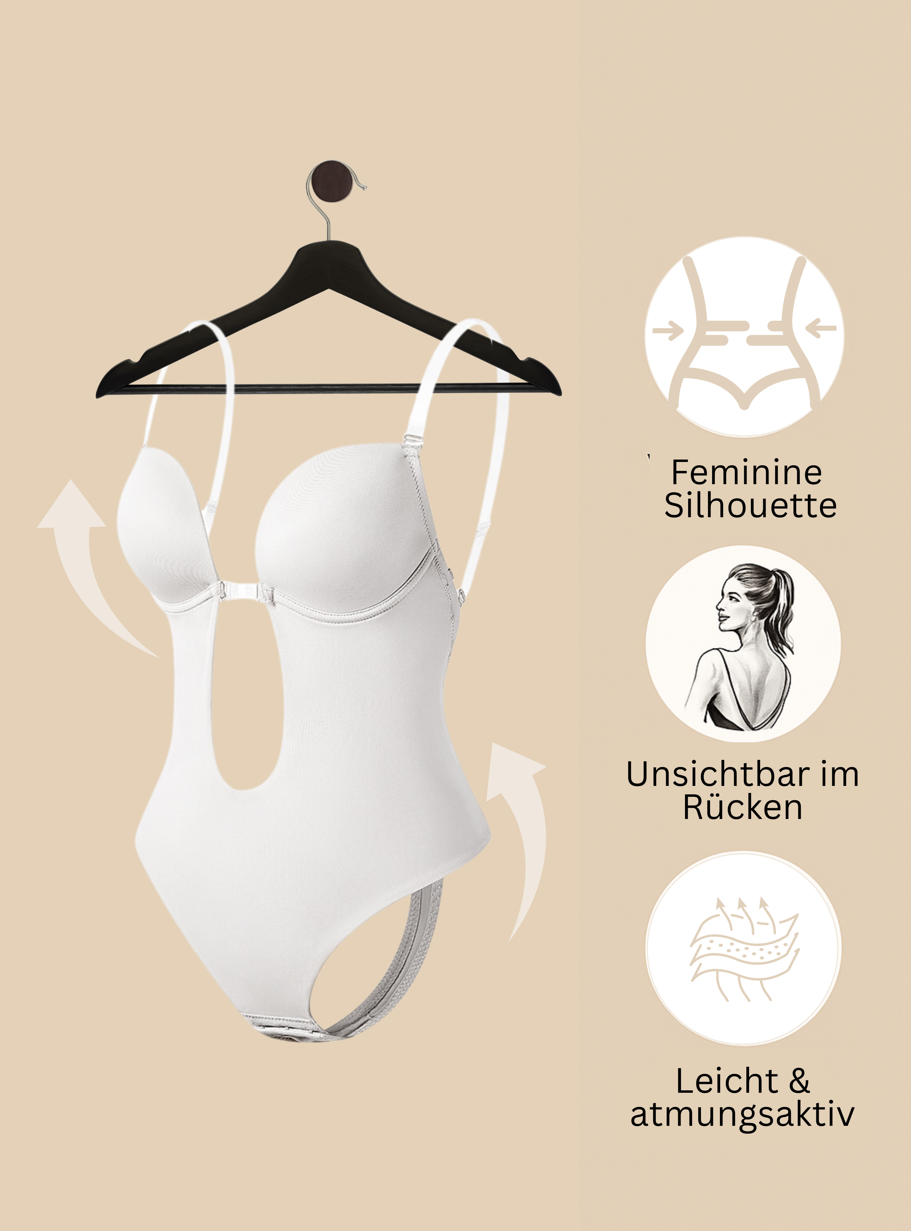Nahtloser Shapewear BH - Rückenfrei