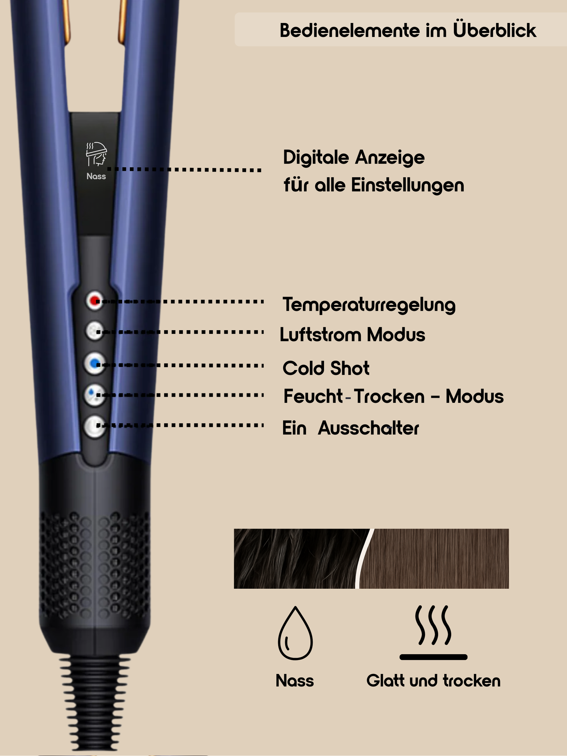 Neded AirStraight Lufthaarglätter