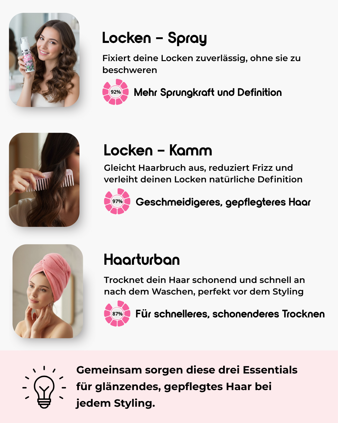 Maximaler Lockenhalt & Glanz