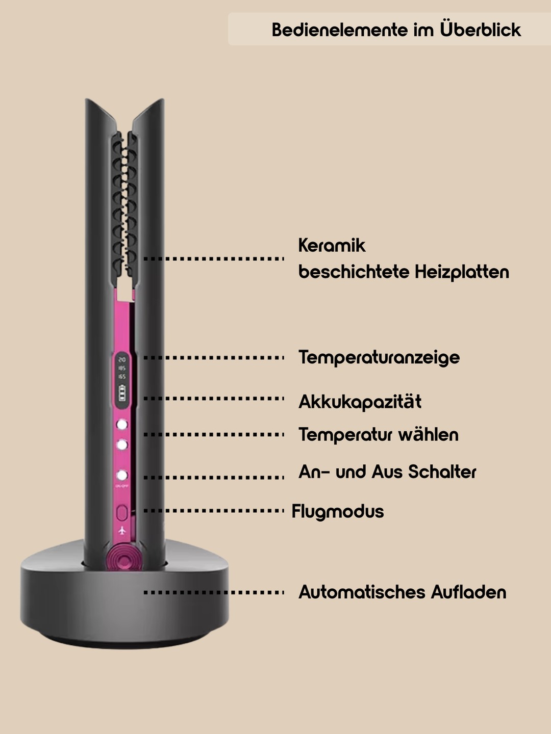 SuperStraight™ - Kabelloser Haarglätter