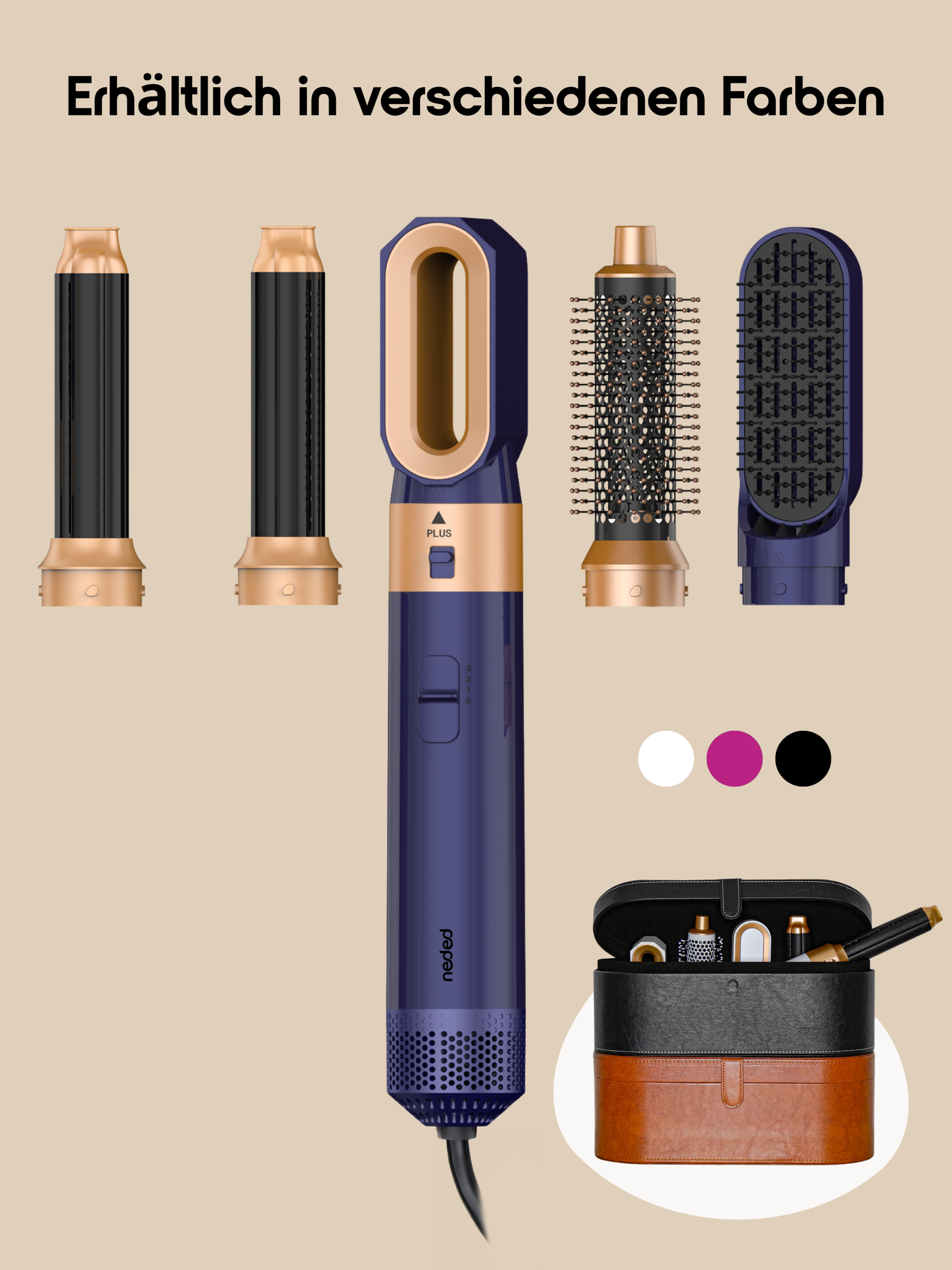 All in One HairStyler + Gratis Lederbox