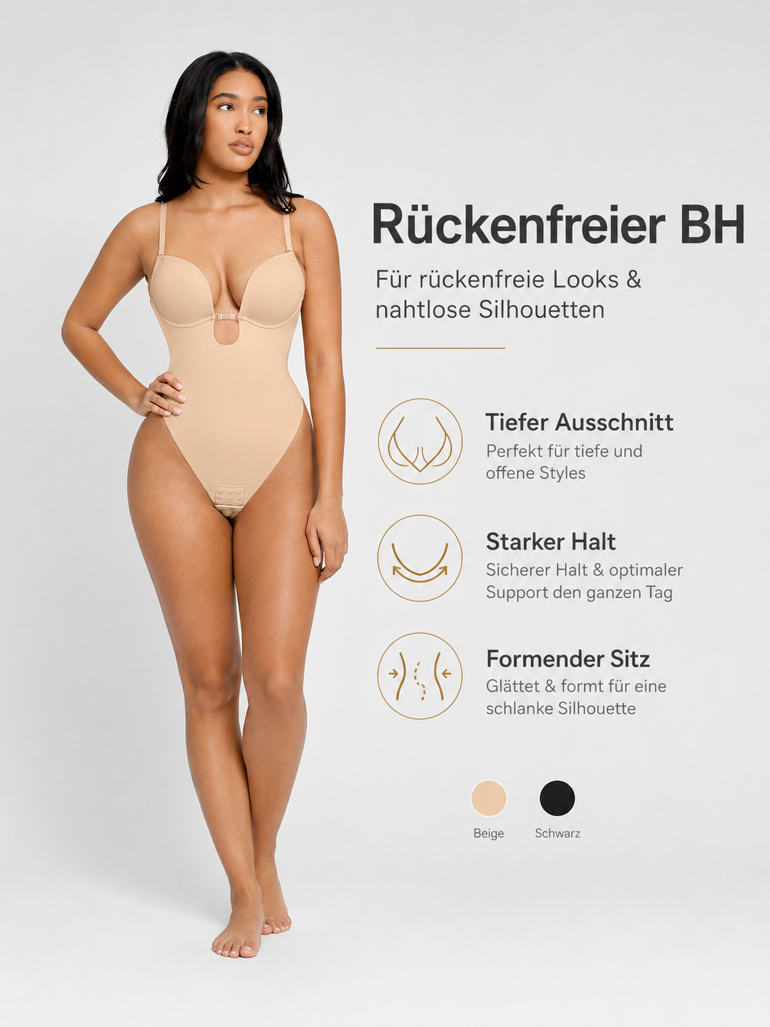 Nahtloser Shapewear BH - Rückenfrei
