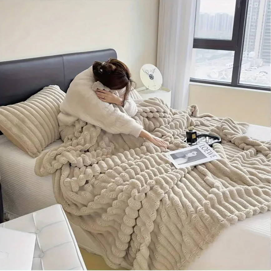 Cozy Fleece Decke, Kuscheldecke, Wohndecke, verschiedene Größen – Neded