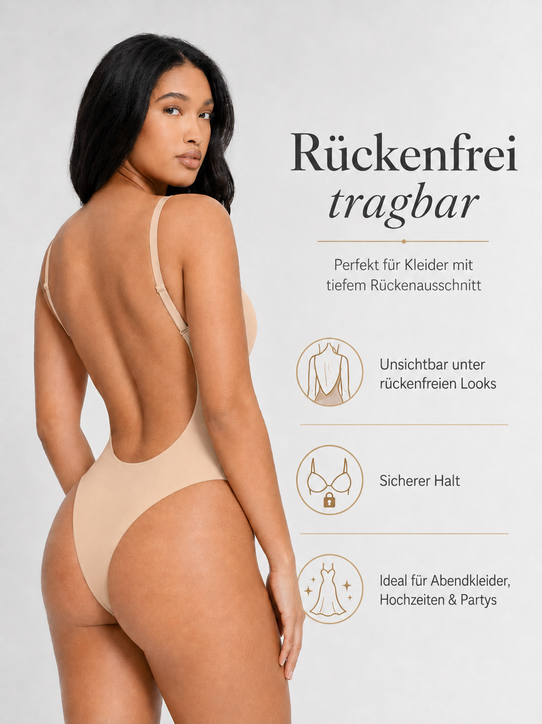 Nahtloser Shapewear BH - Rückenfrei