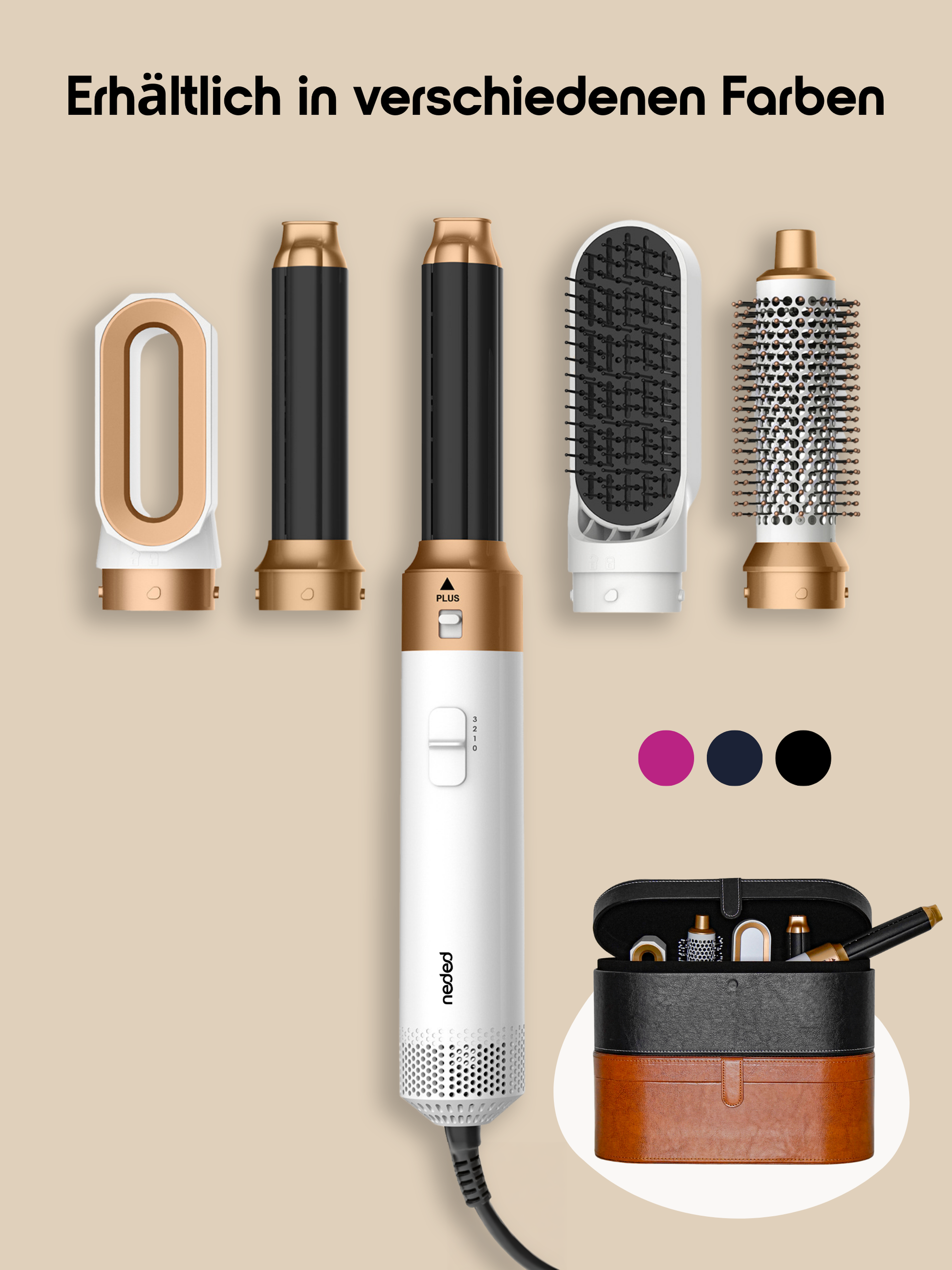 All in One HairStyler + Gratis Lederbox